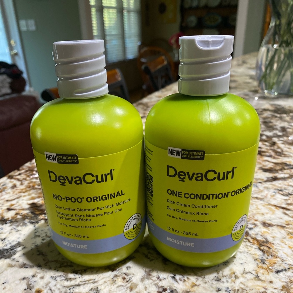 DevaCurl NEW sealed No-Poo Original and One Condition Original, 12oz each